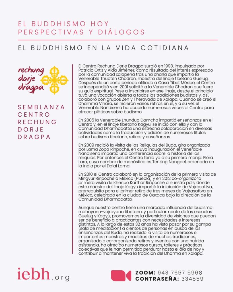 Buddhismo en la Vida Cotidiana - Centro Rechung Dorje Dragpa