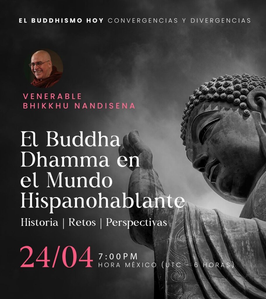 Cartel: El Buddha-Dhamma en el mundo hispanohablante: historia, retos, perspectivas