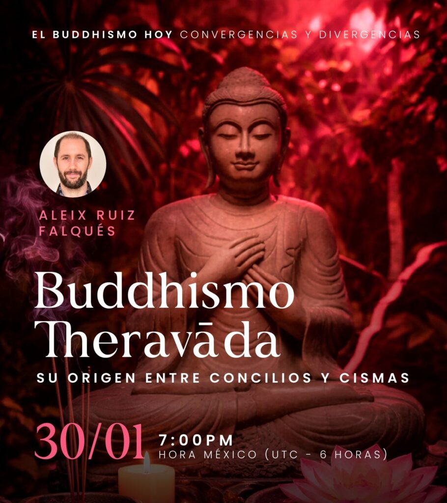 Cartel: Buddhismo Theravāda: su origen entre concilios y cismas