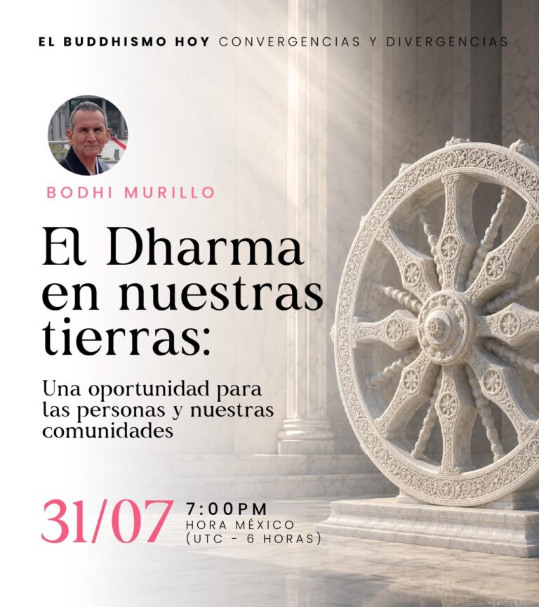 Cartel: El Dharma en nuestras tierras: una oportunidad para las personas y nuestras comunidades